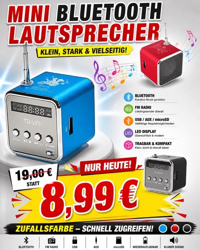 Mini bluetooth lautsprecher - mini,