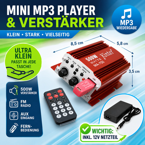 Mp3 musikplayer kinter 700 - kinter, ma-700
